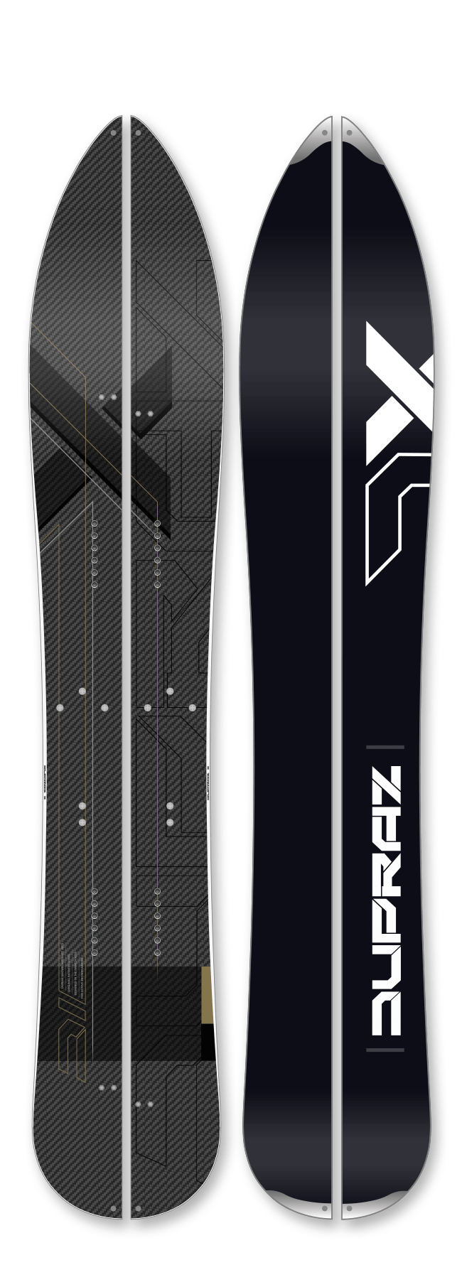 Dupraz-snowboards-D1-X6-SPLIT-top-base