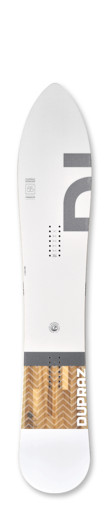 Un Snowboard Dupraz D1 5'5 Flex Plus